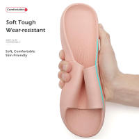 Zapatillas de moda para hombre y mujer, sandalias suaves de EVA, zapatos ligeros para amantes, toboganes de baño antideslizantes, chanclas de plataforma para el hogar, Verano - details 6