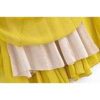 Vestido midi popular de moda femenina europea y americana con correa ancha para el hombro - details 11