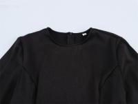 OUWU- Vestido nuevo de primavera, estilo femenino, diseño de borde de volante irregular, nicho - details 2