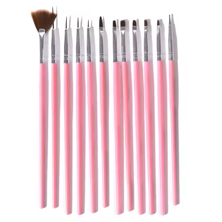 Set de Bolígrafos para Arte de Uñas KADS 12PCS Material Plástico Acrílico Set de Brochas para Dibujo de Uñas Adecuado para DIY Salón en Casa - 1