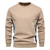 Sudaderas con cuello redondo de mezcla de algodón para hombre Patckwork, sudadera deportiva informal de moda con cuello redondo para hombre - details 6