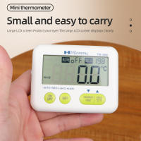 Medidor de temperatura Digital para interiores y exteriores, alarma, termómetro magnético para refrigerador, pantalla LCD con Sensor externo, nuevo - details 6