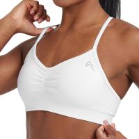 Bralette de tirantes sin esfuerzo para mujer, ropa interior deportiva de LICRA sin costuras, elástica, transpirable, mejora el pecho, ocio - details 9