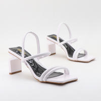 Zapatos de tacón alto con correa elástica y punta cuadrada de moda - details 6