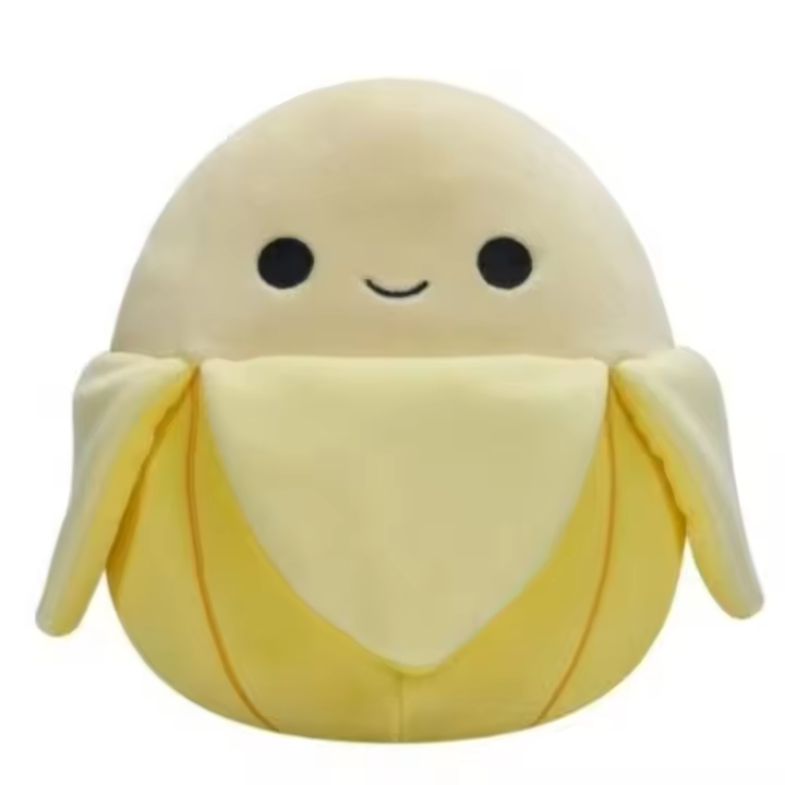 Nueva y linda almohada de peluche con forma de plátano amarillo suave, muñeca de trapo, regalo de cumpleaños（19cm） - 1