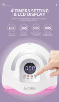 Secador de Uñas Profesional Inteligente Lámpara LED UV de Gran Potencia de 380W con 81 LEDs para Manicura Belleza - details 2