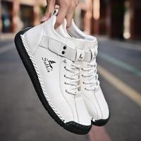Zapatos Casuales de Cuero Hechos a Mano para Hombre 2024 Zapatillas Deportivas Transpirables para Exteriores - details 19