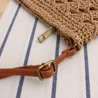 2025 nuevo bolso tejido hueco hombro crossbody verano vacaciones playa bolso simple hecho a mano bolsa de paja - details 7