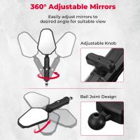 Espejos retrovisores para motocicleta M8 M10, espejo de manillar universal Emark, espejos retrovisores plegables 360 para motocicleta °   Ajuste para KTM Duke 390 duke790 890adv 1290 ADV Adventrue - details 2