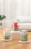 Ramo de juguete de ensamblaje de rompecabezas para niños, flor de bloque de decoración de escritorio eterna - details 1