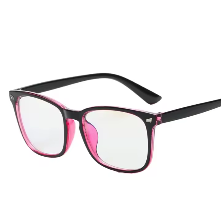 Montura de gafas de ordenador transparente para hombres y mujeres, gafas cuadradas anti luz azul, gafas de bloqueo, gafas ópticas - 1