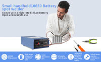 Soldador por puntos portátil de mano, Kit de bricolaje, 9 engranajes, Mini batería ajustable, 5000W - details 0