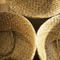 Cesta de Maceta de Ratán Portátil Cesta de Lavandería Sucia Cesta de Jardín para Decoración del Hogar Artículos Peligrosos Normales - details 2