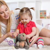 Peluche de Conejo Relajante Respiración Rítmica y Música para Bebés Alivio de Ansiedad y Ayuda para Dormir - details 1