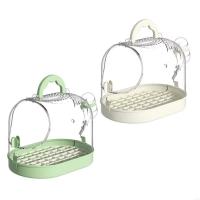 Jaula portátil de transporte para pájaros, hebilla a prueba de Escape, portador de pájaros transpirable, cerradura segura, Estuche de transporte ventilado para loros - details 3
