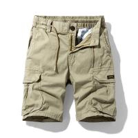 Pantalones Cortos de Carga Casuales para Hombres Verano 2024 Cintura Elástica Múltiples Bolsillos - details 1