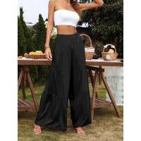 Pantalones largos sueltos de cintura ancha informales de nueva moda de verano para mujer - details 4