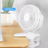 Ventilador portátil con Clip, recargable por USB enfriador de aire, 3 velocidades, para mesa y Escritorio - details 5