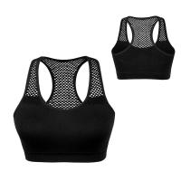 Sujetador deportivo transpirable para mujer, Top deportivo acolchado sin aros, absorbe el sudor, para correr - details 0