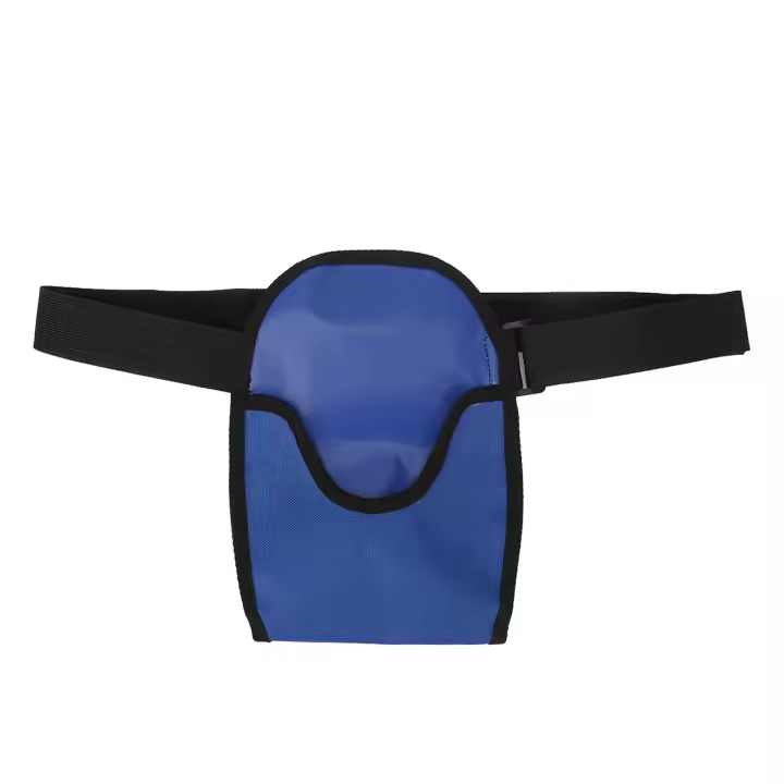 Bolsa de ostomia de tela Oxford, banda elástica ajustable, capacidad de rodamiento fuerte, cubierta de colección, azul - 1