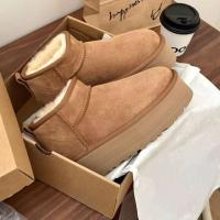 Botas de nieve de lana de diseñador de alta calidad con plataforma de 5 cm cálidas de invierno - details 4