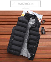 Chaleco acolchado de algodón para hombre, chaqueta gruesa sin mangas, cálida, otoño - details 2