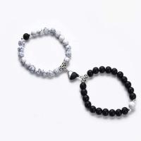 2 pulseras magnéticas de amistad de amor para parejas a juego, joyería de cumpleaños para mujeres y niñas - details 11