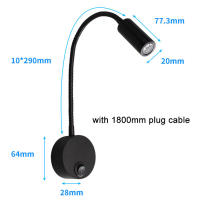 Candelabro de pared enchufable, lámpara de pared de cabecera con enchufe e interruptor, luz de pared de dormitorio con puerto de carga USB para sala de estar de Hotel - details 1