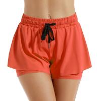Falda corta deportiva 2 en 1 para mujer, pantalones cortos de Yoga, horquilla lateral, Fitness, correr, tenis, bádminton, falda antiexposición, ropa deportiva para gimnasio - details 0