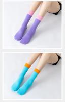 Calcetines de yoga para mujer, medias de algodón antideslizantes para Pilates, deportes, Zumba, ejercicios aeróbicos, fitness, Color a la moda - details 13