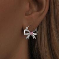 Anillos de pavimentación brillantes de circonita 2025 con lazo de plata pura Original, pendientes para mujer, regalos de joyería de aniversario - details 18