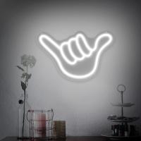 Shaka-señal de neón con gesto de mano, decoración artística alimentada por USB LED para el hogar, oficina, Hotel, Bar, cafetería, boda, fiesta de cumpleaños, No requiere batería - details 4