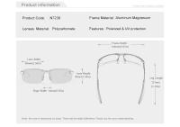 KINGSEVEN-gafas de sol de aluminio para hombre, lentes polarizadas sin montura, diseño Simple, para conducir, de marca, UV400, nueva actualización - details 1