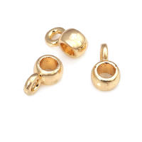 Círculo redondo de latón de Color dorado de 18K, pulseras con agujeros grandes, collares de cuentas, colgantes, conectores, suministros para fabricación de joyas - details 29