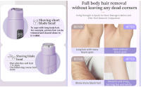 Afeitadora eléctrica 2 en 1 para mujer, maquinilla de afeitar eléctrica, recortadora de bikini de doble cabezal para mujer, IPX7, resistente al agua, uso húmedo y seco, recortadora de vello corporal y removedor de vello facial para bikini - details 1