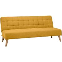 Sofá Cama Versalles con Apertura Clic-Clac Elegante y Cómodo Diseño Capitoné en Color Mascavo - details 0