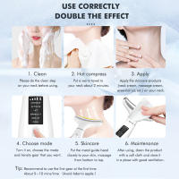 Máquina de estiramiento facial para cuello, masajeador facial de microcorriente, terapia de fotones Led, vibración, antiarrugas, removedor de doble mentón, caliente y refrescante - details 11