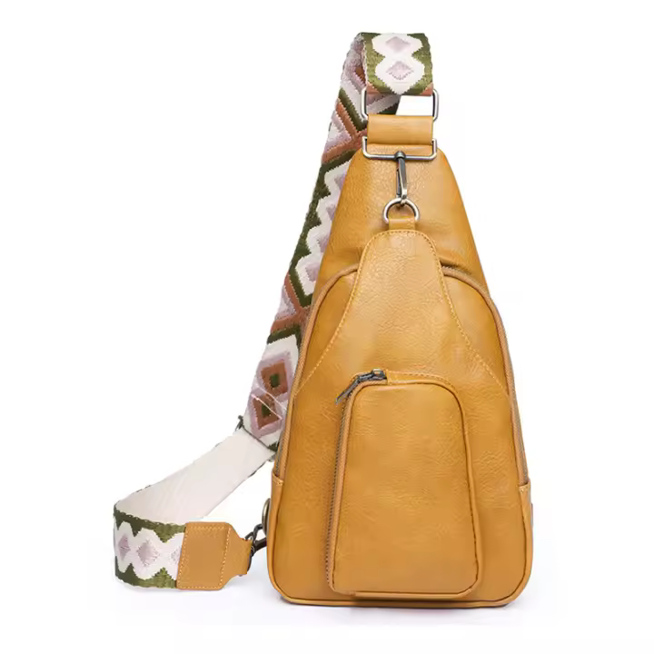 Nuevo bolso de mensajero retro de PU para mujer, bolso de pecho popular para mujer - 1