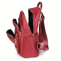 Mochila Mujer Vintage Bordada, Ligera, Nylon, Estilo Casual, Multicolor - details 11