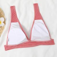 Conjunto de Bikini de Cintura Alta de V-Neck Sexy Traje de Baño de Push Up Negro para Mujeres - details 15