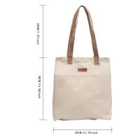 Bolso De Hombro Para Mujer En Lona Gran Capacidad Con Hilo De Costura Bolsa Práctica Y Conveniente Para Comunicación Diaria - details 12
