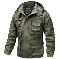 Chaqueta de Nylon para Hombres CHAIFENKO Abrigo Ligero con Múltiples Bolsillos - details 1