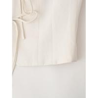 BUNO-Tops sin mangas con pajarita para mujer, chaleco ajustado con cuello redondo, ropa de calle a la moda, camisetas blancas para mujer 2025 - details 10