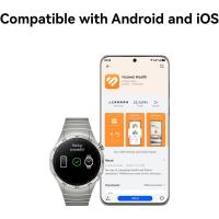 Caliente HUAWEI Watch GT 4 B19F 46mm Bluetooth Smartwatch 1.43 "Pantalla AMOLED Correa de fluoroelastómero - Negro - details 4