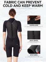 Traje De Neopreno De Una Pieza Con Mangas Cortas De 3 Mm De Grosor, Traje De Surf Y Snorkel Térmico Con Protección Solar - details 9