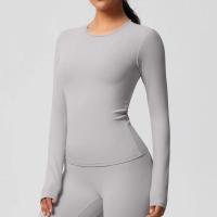 Camisetas de Entrenamiento Sin Costuras para Mujer Ropa Deportiva de Yoga de Manga Larga - details 30