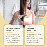 HOEGOA Hair Care Mist nutre el cuero cabelludo, hidrata el cabello, realza el brillo, spray reparador de aceite de ricino. - details 4