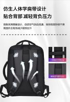 Mochila impermeablede gran capacidad para hombres y mujeres de negocios mochila de viaje hombro 17,3 pulgadas bolsa de ordenador - details 1