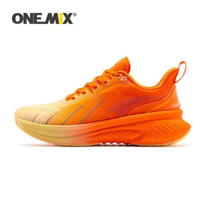 ONEMIX Zapatillas de Correr Nuevas de Alta Cushioning para Hombres Zapatos Deportivos Resistentes al Desgaste y Antideslizantes para Entrenamiento Atlético al Aire Libre Material Exterior de Malla - 1