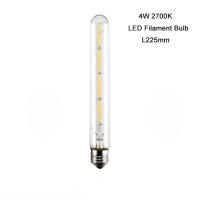 Bombilla de filamento LED T185, T225, T300, 2700K, 2W, 4W, 6W, led edison, tubo de ensayo largo, lámpara retro, bombilla LED vintage lineal - details 12